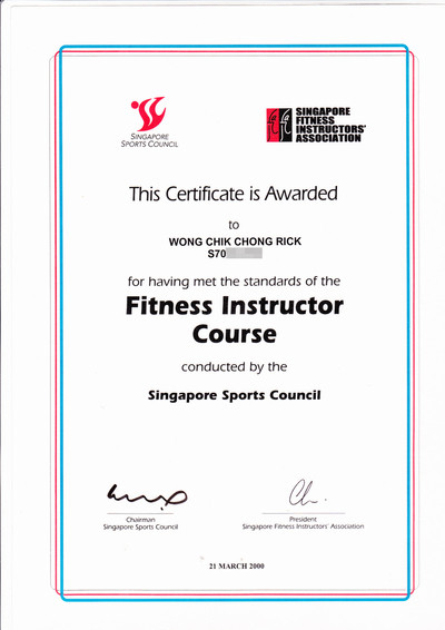 Fitness instructor certification requirements