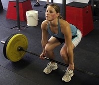 Image of a lady participating in a metabolic training program.